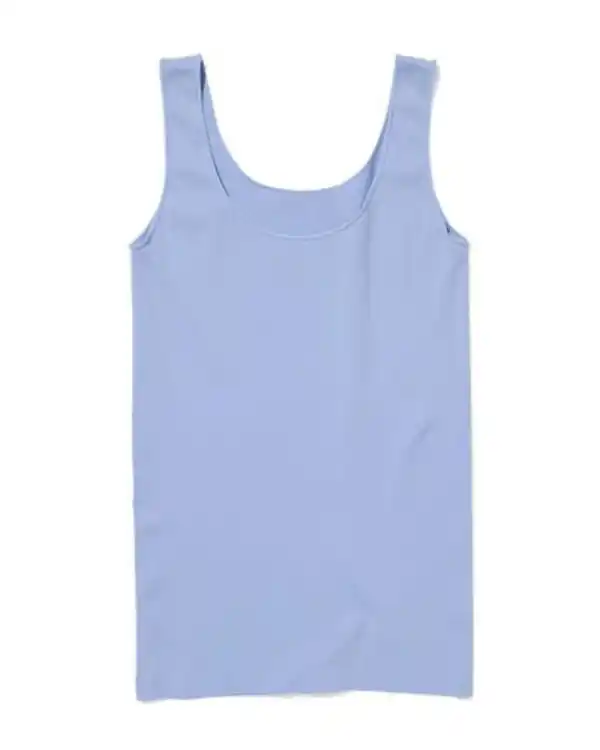 Bild 2 von Damentop nahtlos Mikrofaser blau