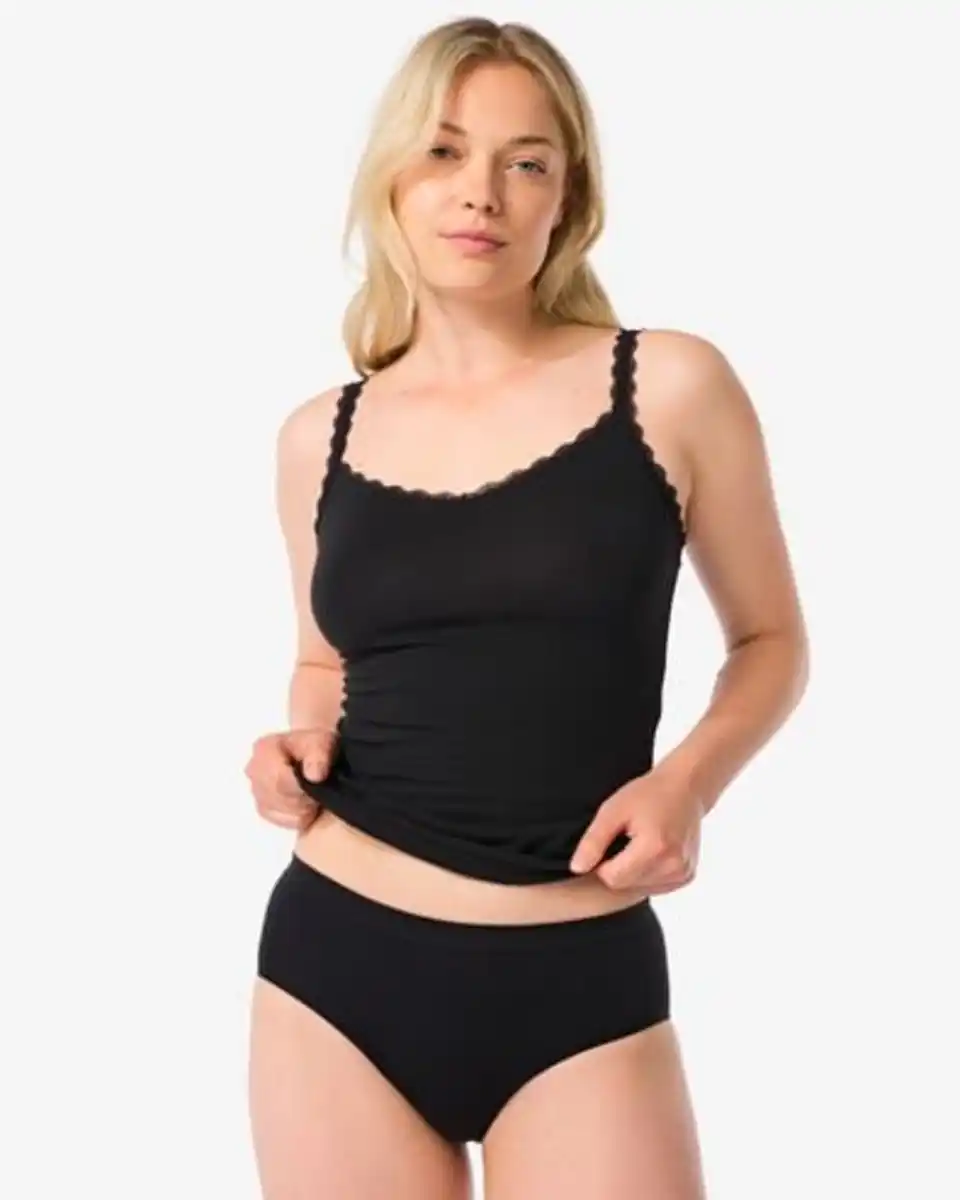 Bild 1 von Damen-Hipster nahtlos aus Microfaser schwarz