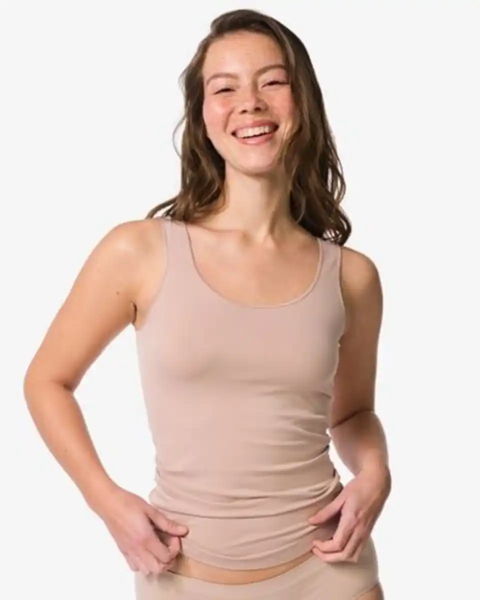 Bild 1 von Damenhemd nahtlos, aus Mikrofaser beige
