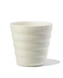 Cappuccinobecher 300 ml, Trend, Steingut, gesprenkelt, grau