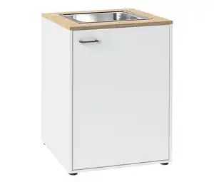 Unterschrank mit Spüle »Solea«, matt weiß