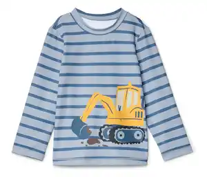 Kinder-Shirt mit UV-Schutzfaktor 50+, Bagger