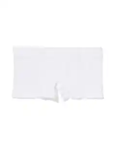 Nahtlose Damen-Boxershorts, gerippt weiß