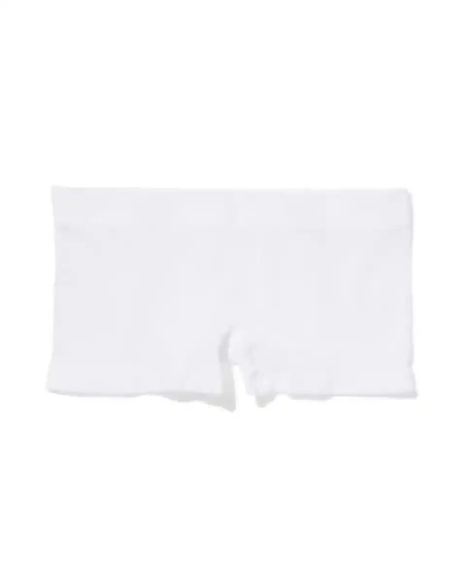 Bild 1 von Nahtlose Damen-Boxershorts, gerippt weiß