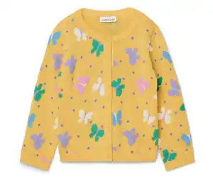 Kinder-Strickjacke, Schmetterlinge