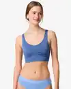 Bild 2 von Nicht vorgeformtes Bustier, nahtlos ohne Bügel mittelblau