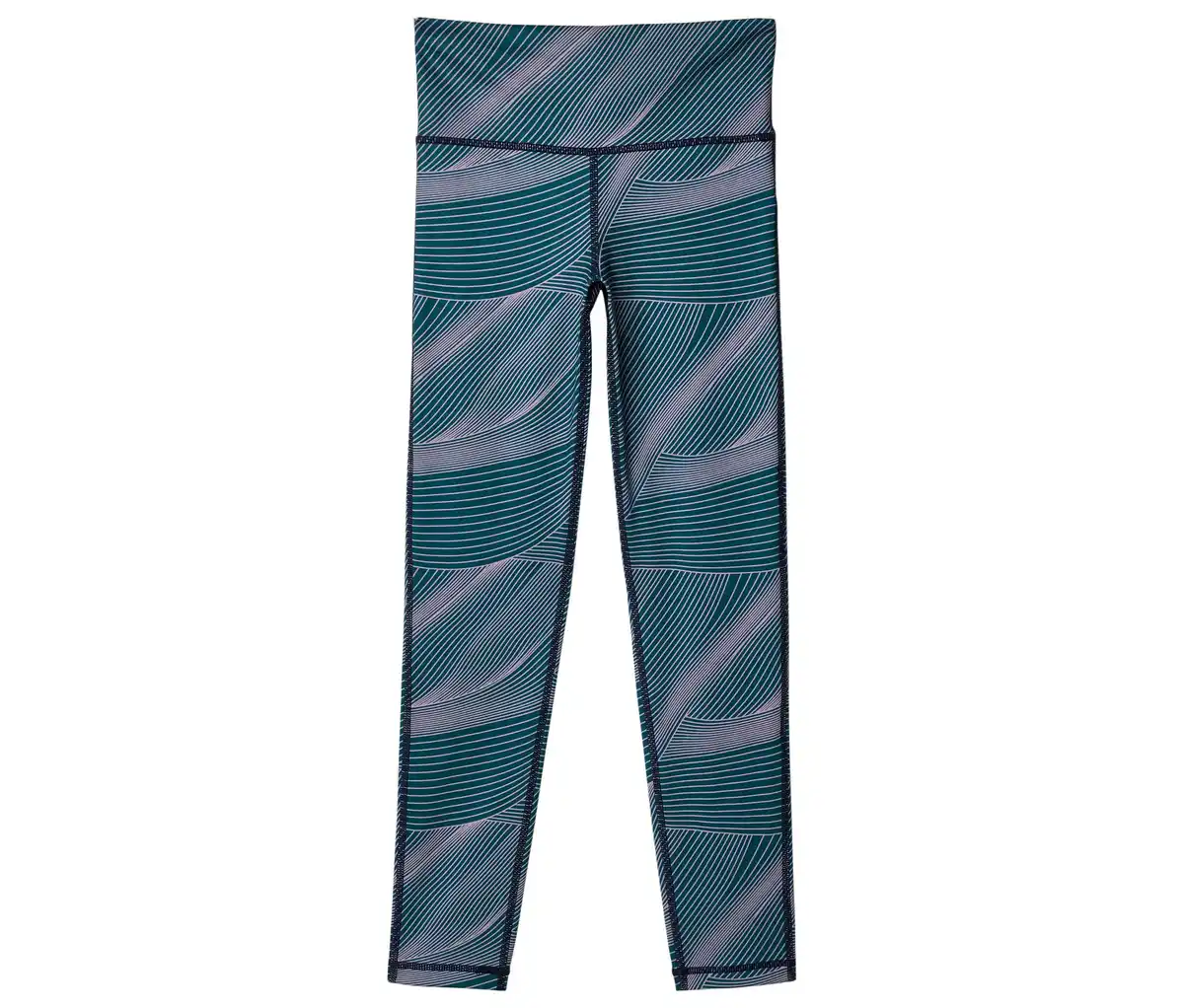 Bild 1 von Sportleggings, blaugrün mit lavendelfarbenem Alloverprint