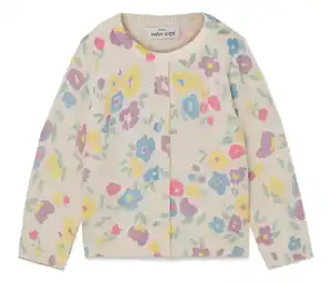 Kinder-Strickjacke, Blumen
