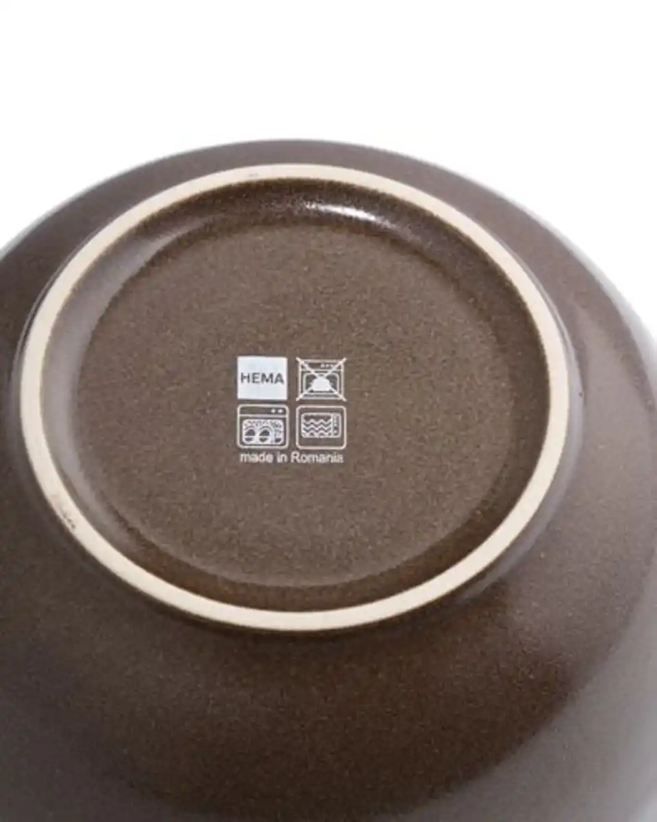Bild 3 von Schale Ø 14 cm, Puur, Steingut, dunkelbraun