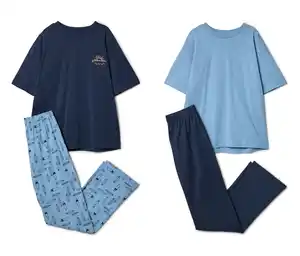 2 Kinder-Kurzarm-Pyjamas