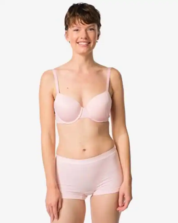 Bild 3 von Damen-Boxershorts, nahtlos, aus Mikrofaser hellrosa