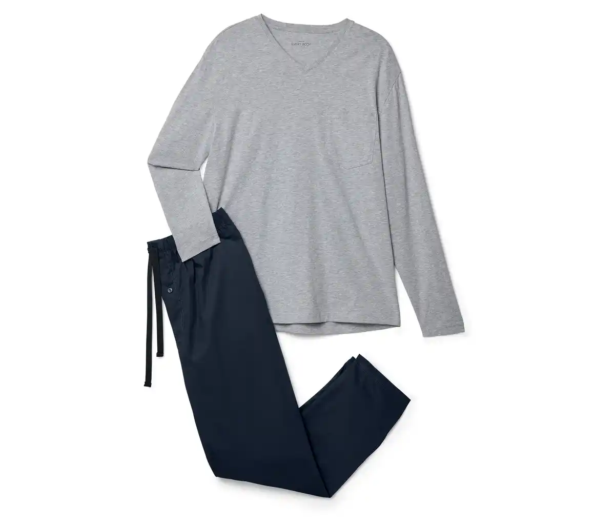 Bild 1 von Pyjama-Set mit gewebter Hose