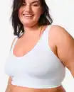Bild 1 von Nicht vorgeformtes Bustier, nahtlos ohne Bügel weiß