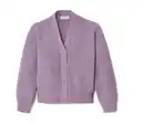Bild 1 von Kinder-Chenille-Strickjacke, lavendel