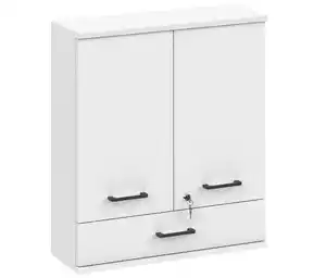 Medizinschrank »Galeno«, 2-türig, 1 Schublade, matt weiß