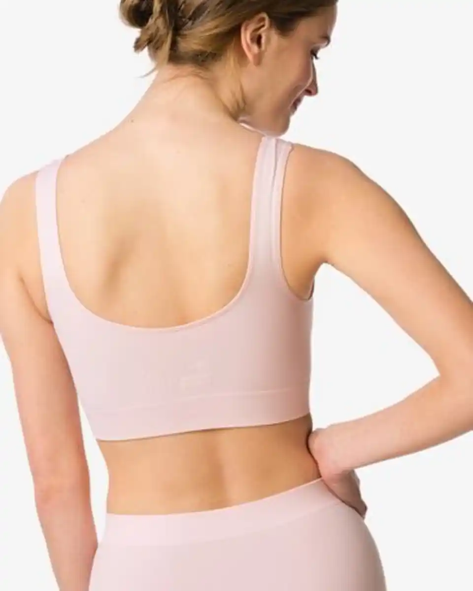 Bild 3 von Nicht vorgeformtes Bustier, nahtlos ohne Bügel hellrosa