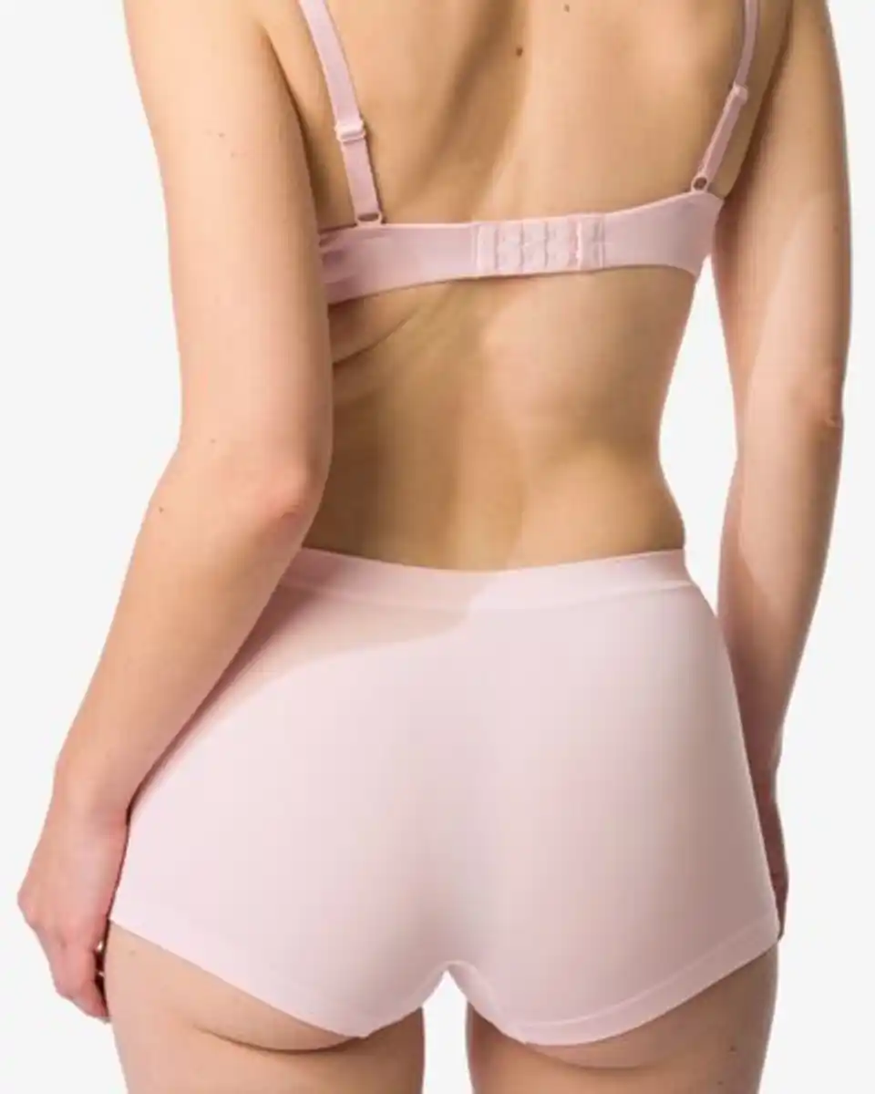 Bild 2 von Damen-Boxershorts, nahtlos, aus Mikrofaser hellrosa