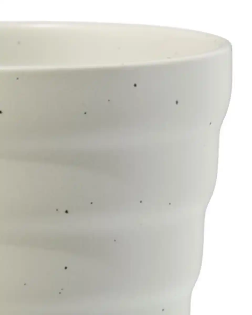 Bild 2 von Cappuccinobecher 300 ml, Trend, Steingut, gesprenkelt, grau