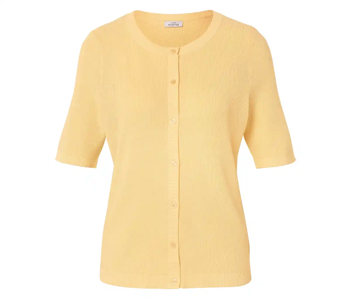 Bild 1 von Feinstrick-Cardigan mit Leinen, buttergelb