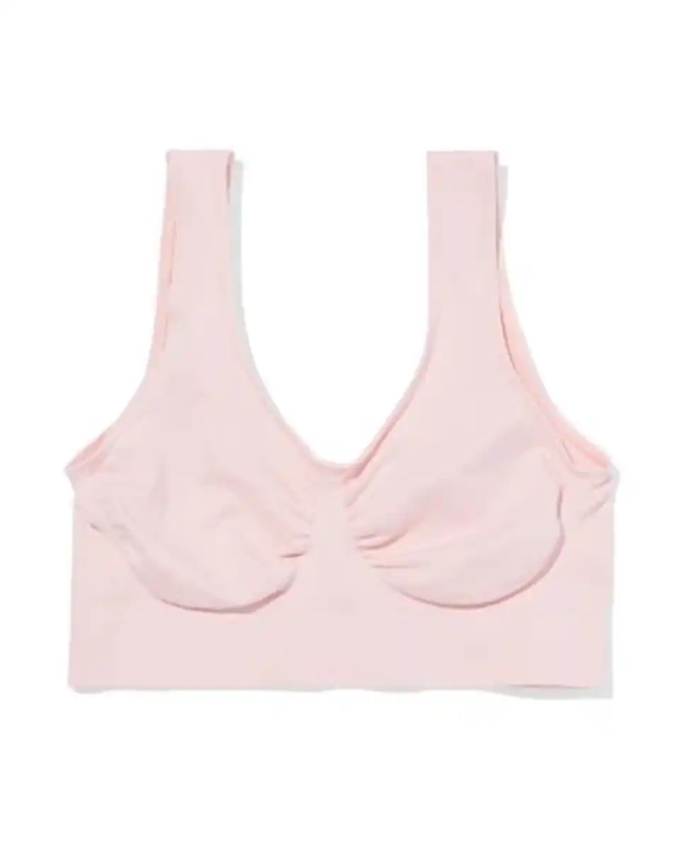 Bild 4 von Nicht vorgeformtes Bustier, nahtlos ohne Bügel hellrosa