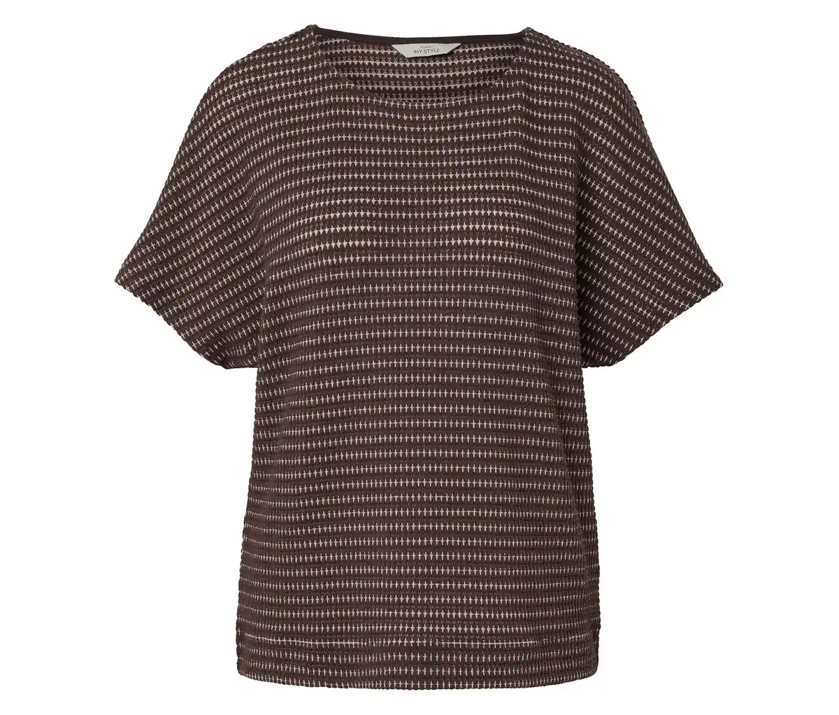Bild 1 von Strukturiertes Shirt, braun-creme