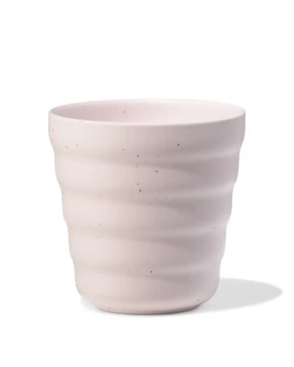 Bild 1 von Cappuccinobecher 300 ml, Trend, Steingut, gesprenkelt, rosa