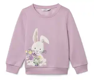 Sweatshirt mit angerauter Innenseite, flieder