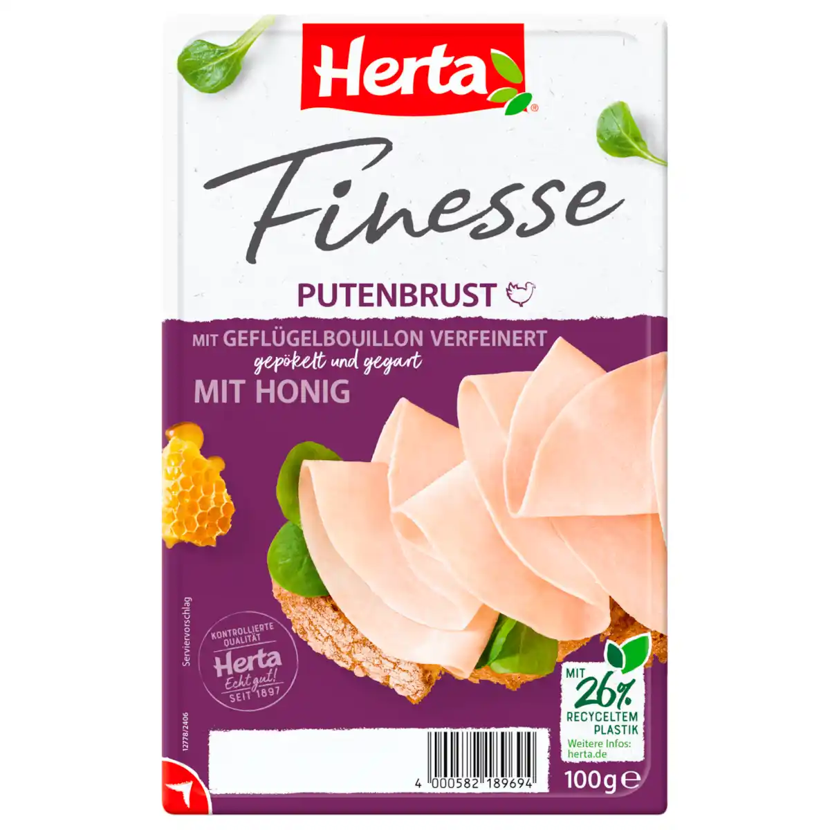 Bild 1 von Herta Finesse Putenbrust mit Honig 100g
