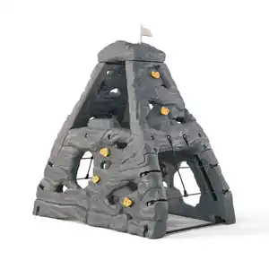 Kletterfels Step2, Grau, Kunststoff, 203.2x203.2x132.1 cm, EN 71, Spielzeug, Kinderspielzeug, Klettergerüst