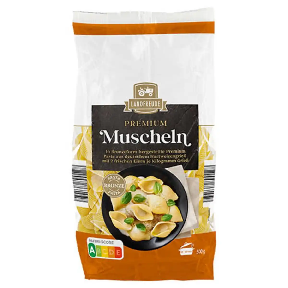 Bild 1 von LANDFREUDE Frischei-Nudeln 500 g, Muscheln