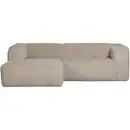 Bild 1 von Livetastic Ecksofa Bean, Beige, Kunststoff, 3-Sitzer, Ottomane links, L-Form, 254x178 cm, Made in EU, seitenverkehrt erhältlich, Armteil links, rechts, Wohnzimmer, Sofas & Couches, Wohnlandschaften,