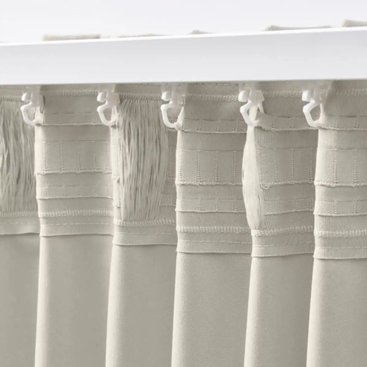 Bild 4 von KORGMOTT 2 Gardinenschals (verdunk.), beige/mit Gardinenband, 145x250 cm