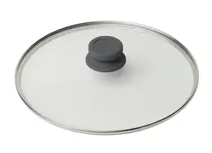 Deckel Basic Ø ca. 28cm, Grau, Klar, Silberfarben