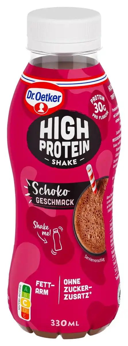 Bild 1 von DR. OETKER High Protein Shake oder High Fibre Drink, 330-ml-Fl.
