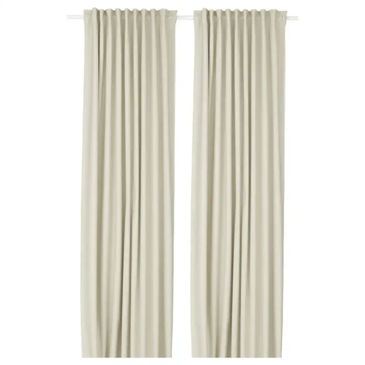 Bild 1 von KORGMOTT 2 Gardinenschals (verdunk.), beige/mit Gardinenband, 145x250 cm