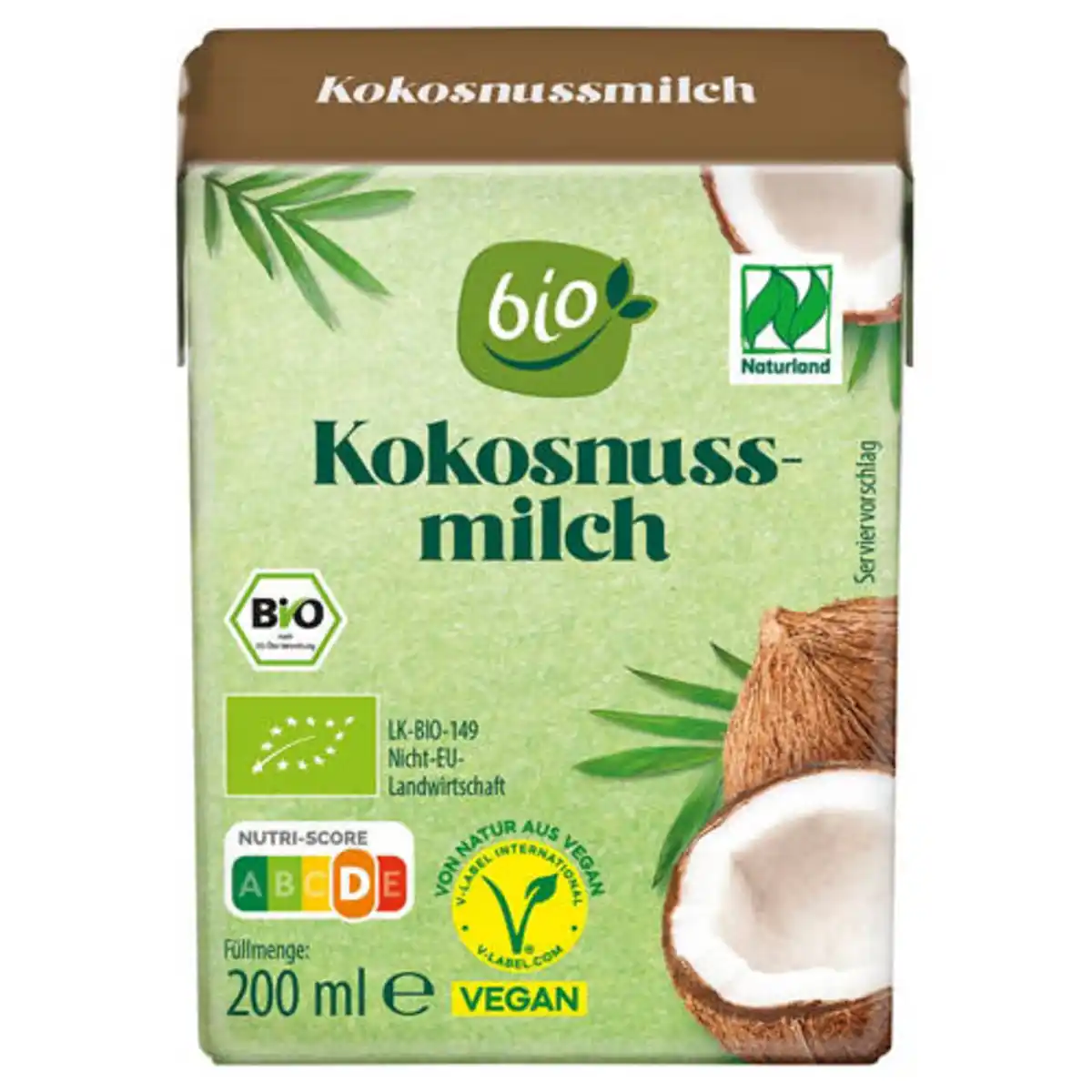 Bild 1 von BIO Kokosnussmilch 200 ml, 17 - 19 % Fett
