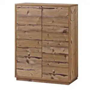 Aileenstore Highboard, Fichte, Holzwerkstoff, Holz Optik, 3 Schubladen, einzeln stellbar,Rechteckig, 80x110x38 cm, Wohnzimmer, Kommoden & Sideboards, Kommoden