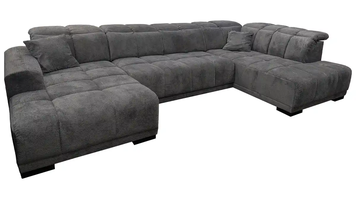 Bild 1 von Wohnlandschaft grau elektrisch ausfahrbar 355 cm - TABOS