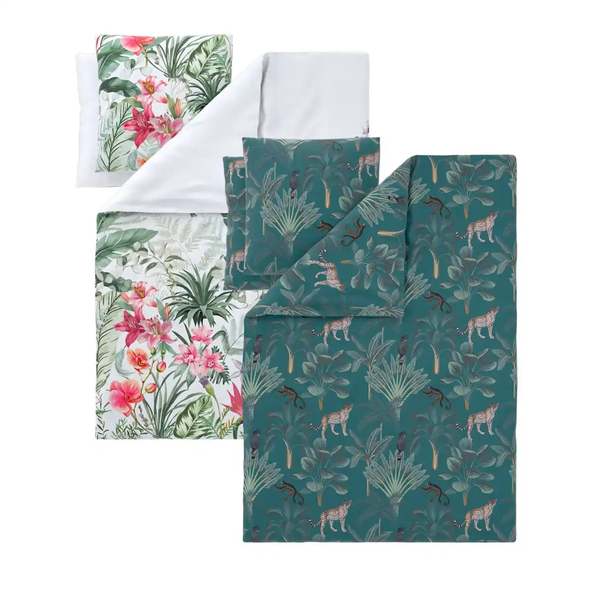 Bild 1 von LIVARNO® Satin-Wendebettwäsche-Set, 3-teilig