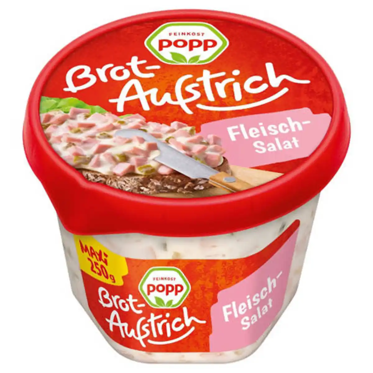 Bild 1 von FEINKOST POPP Brotaufstrich 250 g, Fleischsalat