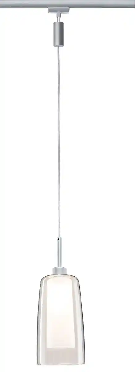 Bild 1 von Schienensystem-Hängeleuchte Pendulum Arido II max. 5 Watt, Klar, Weiß, Chromfarben