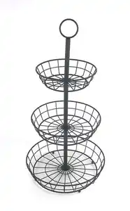 Obstschale Big aus Eisen in Schwarz, Schwarz