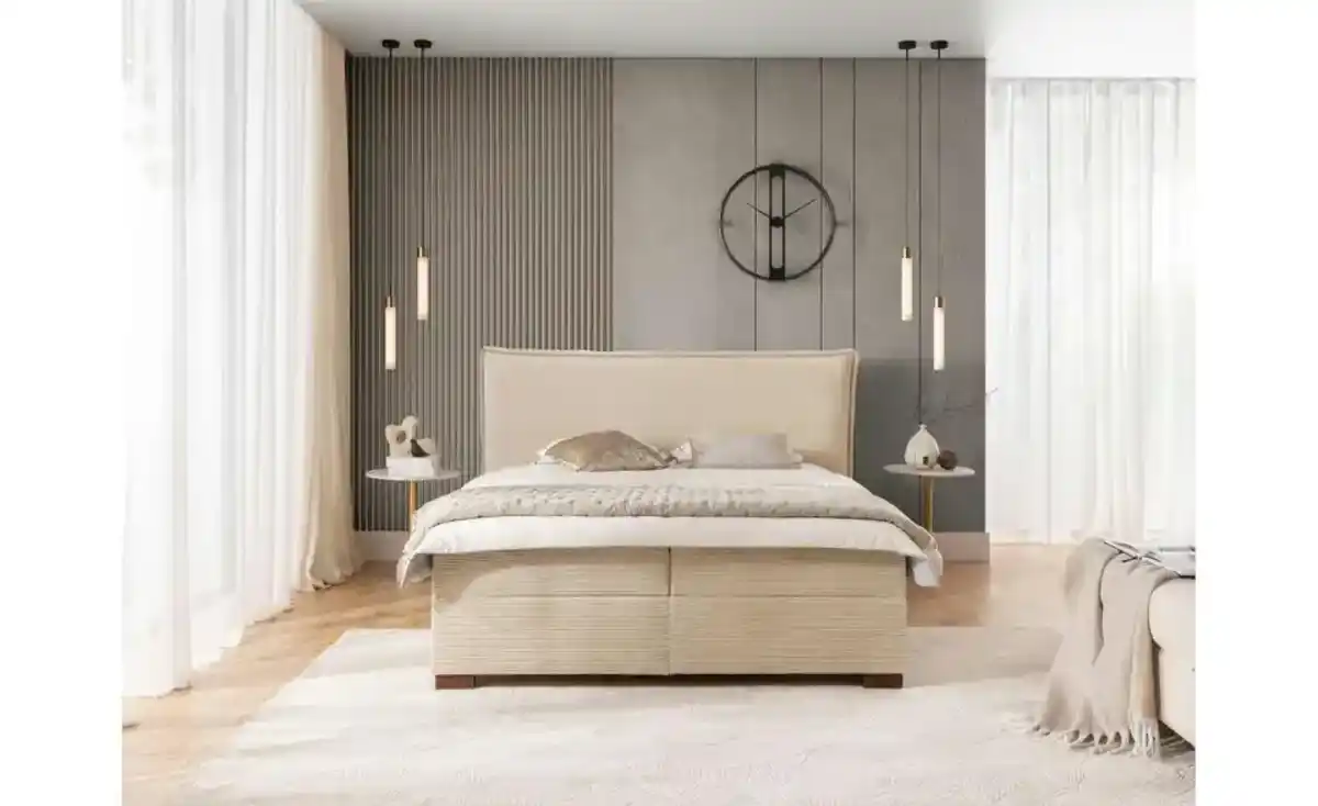 Bild 1 von S-STYLE Boxbett mit Bettkasten, Cord, H3 Lovetti