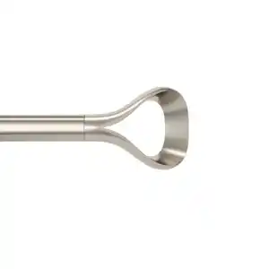 Umbra Vorhangstangenset Loop, Nickel, Kunststoff, Metall, 107-305 cm, Wohntextilien, Gardinen & Vorhänge, Gardinen-Stangen