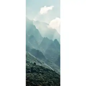 Xora Vliestapete, Blau, Grün, 100x250 cm, Fsc, Tapeten & Wandverkleidungen, Vliestapeten