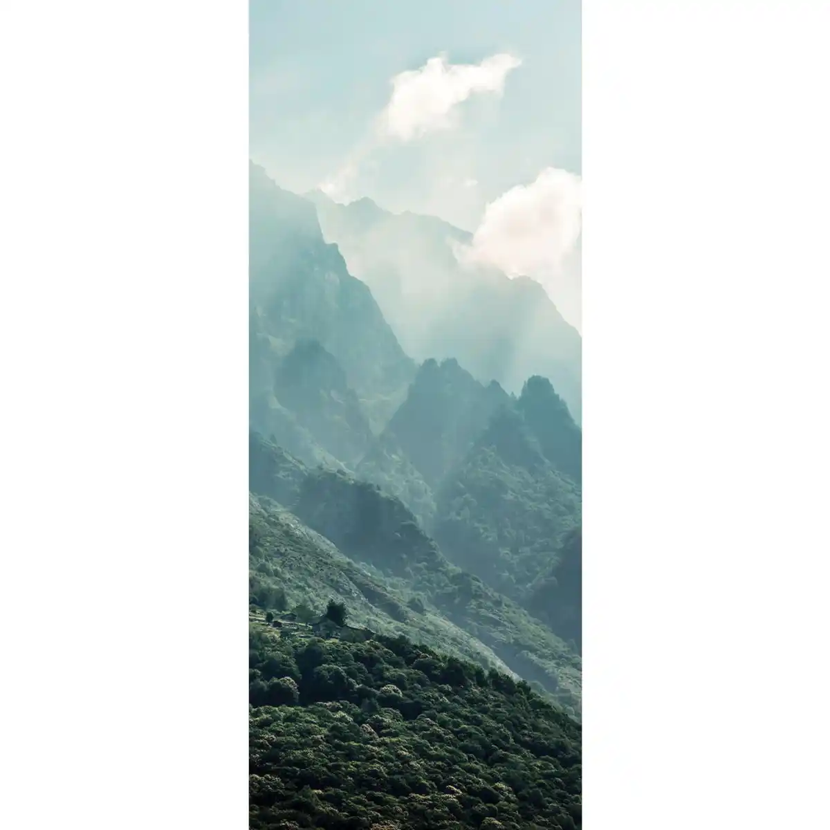 Bild 1 von Xora Vliestapete, Blau, Grün, 100x250 cm, Fsc, Tapeten & Wandverkleidungen, Vliestapeten