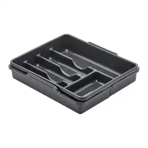 Besteckeinsatz Amelie Graphitfarben ausziehbar, Graphitfarben