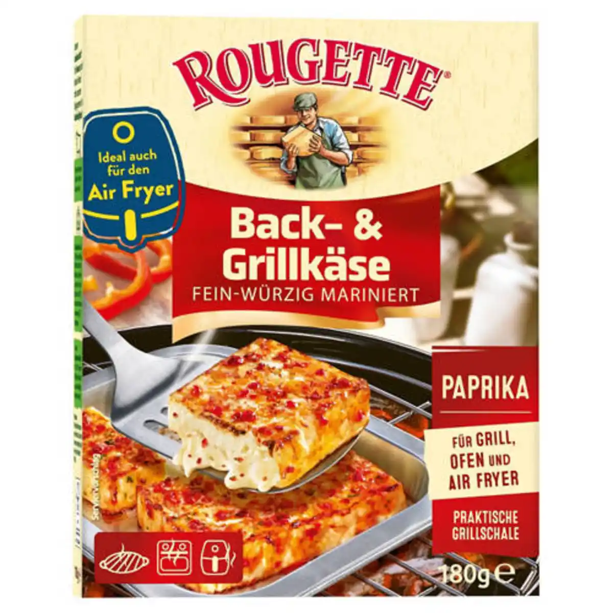 Bild 1 von ROUGETTE Back- und Grillkäse 180g, Paprika