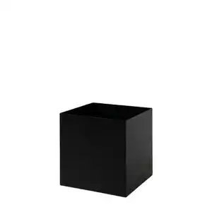 Blumenständer, Schwarz, Metall, 25x25x25 cm, Handmade in Europe, UV-beständig, Wohnzimmer, Wohnzimmertische, Blumenständer