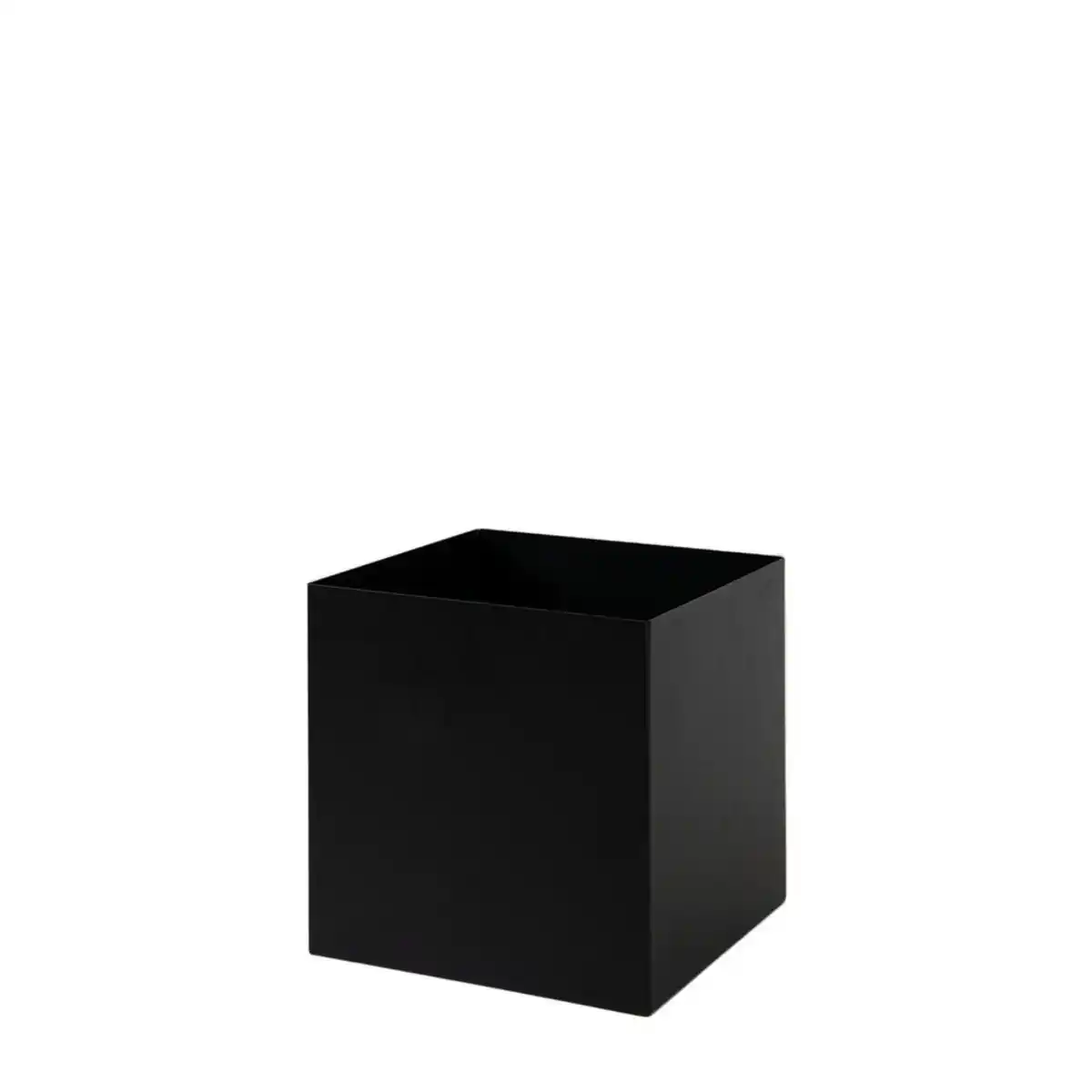 Bild 1 von Blumenständer, Schwarz, Metall, 25x25x25 cm, Handmade in Europe, UV-beständig, Wohnzimmer, Wohnzimmertische, Blumenständer